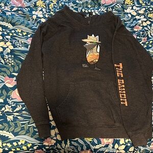 Black Dive Bomb Industries Graphic Hoodie with Text